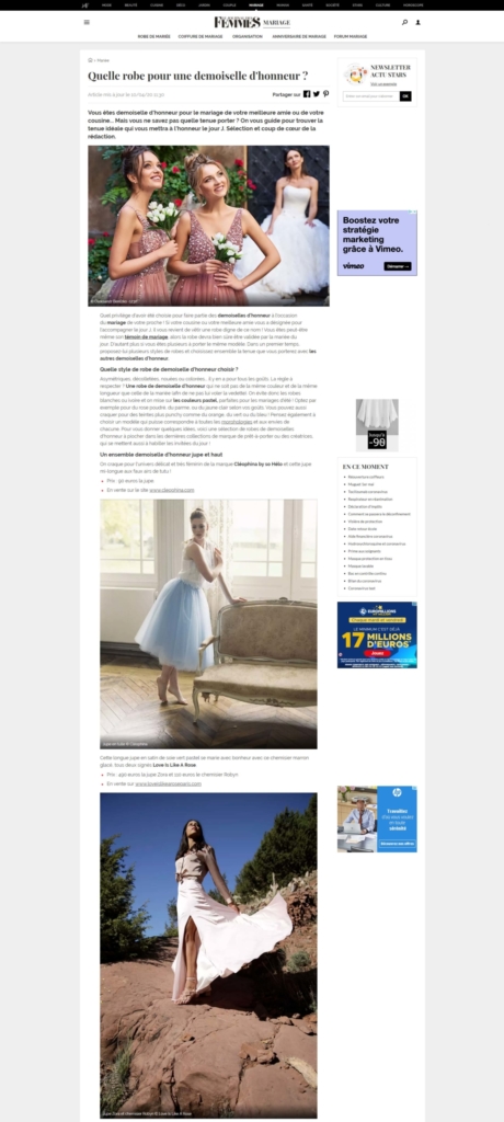 journal femme mariage