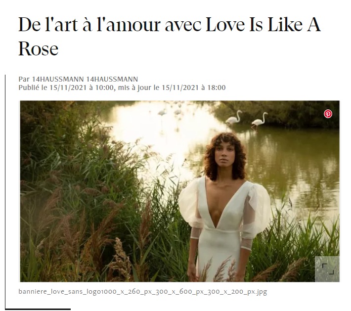 Love Is Like A Rose - Article de Madame Figaro