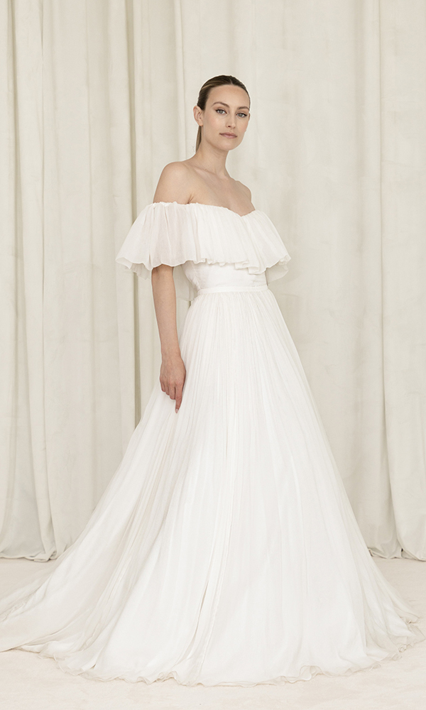 Créatrice de robe de mariée sur-mesure à Paris Lilar - Boutique robes de mariage - Robe de mariée princesse-LA VOLAGE-P