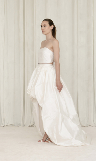 Créatrice de robes de mariée sur-mesure à Paris Lilar Paris - Boutique robes de mariage - Les jupes
