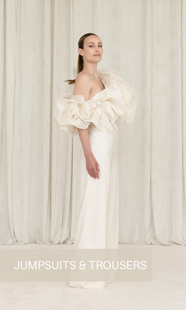 Custom-made wedding dress designer in Paris Lilar - Wedding dresses boutique - Jumpsuits and Trousers